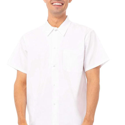 Chef Works Men's Utility Cook Shirt, White, XS