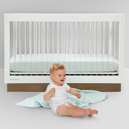 Sábanas Ajustables para Cuna Delta Children para Niñas y Niños - Sábana de Cuna 100% Algodón Orgánico para Cunas Estándar y Colchones para Niños Pequeños - 71x132 cm - Certificación GOTS (Paquete de 3), Boho Neutro