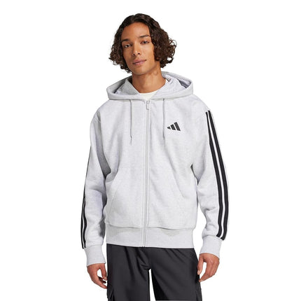 adidas Men's ESSENTIAL THREE STRIPES FLEECE ZIPPER