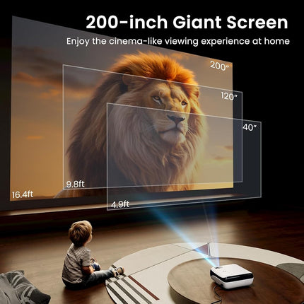 HAPPRUN Native 1080P Outdoor Smart Projector-Standard