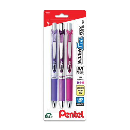 EnerGel RTX Retractable Liquid Gel Pen, Passion Hu
