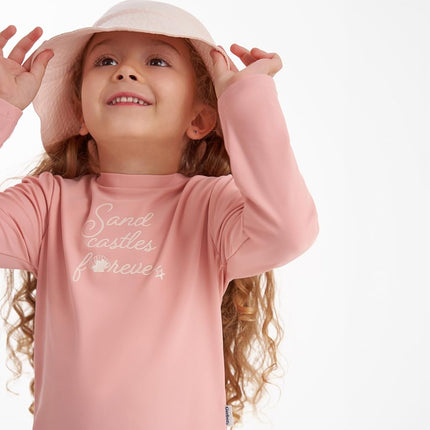 Conjunto de traje de baño de Gerber para niñas, con protector de sarpullido de manga larga, diseño de estrella de mar, talla 4T