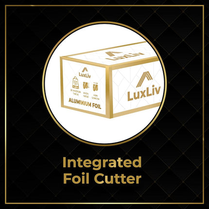 LuxLiv ® 17.7" / 45cm Extra Wide 131 ft / 40m Premium Heavy Duty 20 Micron Thick Kitchen Foil Catering Aluminum Tin Foil Roll Aluminium