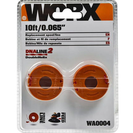 WORX WA0004 (2) Replacement Trimmer Line for Select Cordless String Trimmers