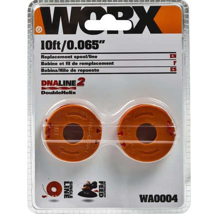 WORX WA0004 (2) Replacement Trimmer Line for Select Cordless String Trimmers