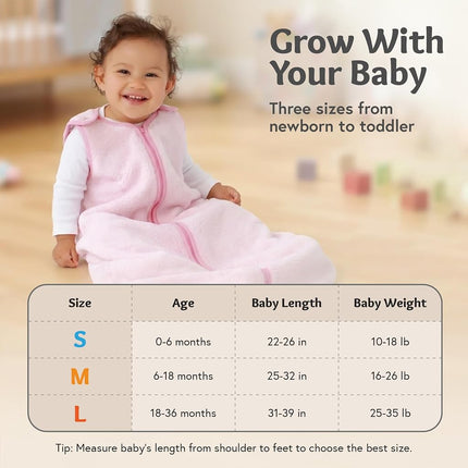 baby deedee Sleep Nest Teddy Baby Sleeping Bag, Ivory, Large (18-36 Months)