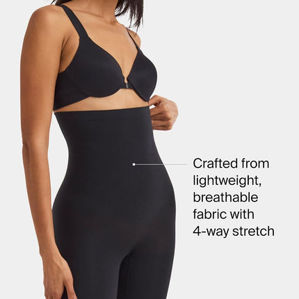 Spanx Women's Higher Power Short Thigh Slimmer, Black (Very Black 000) 16-18 UK (Manufacturer Size: L)