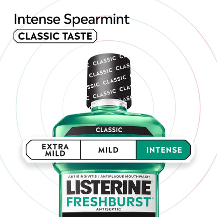 Listerine, Antiseptic Adult Mouthwash Fresh Burst, 1 liter