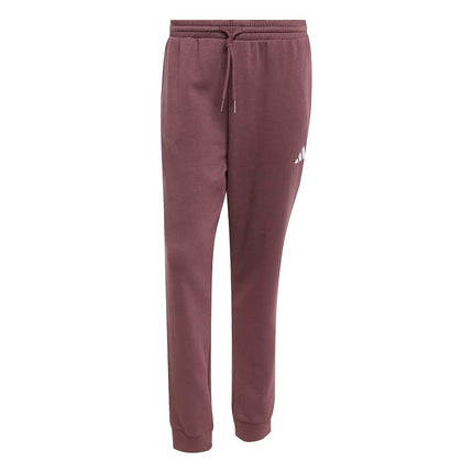 adidas Men's Essentials Feel Cozy Fleece Pants, Aurora Ruby/White, XXL