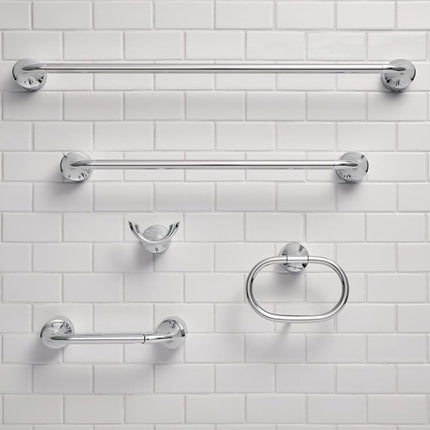 Moen MY3724CH Idora 24-inch Single Towel Bar, Chrome