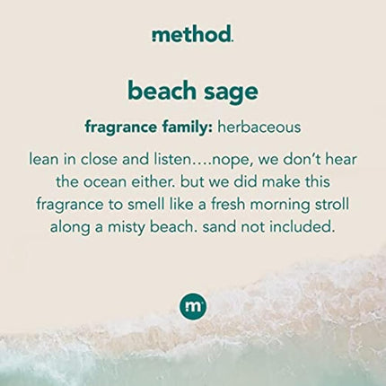 Method Fabric Softener, Beach Sage, 53.5 Ounce, 45 Loads (4 Count)