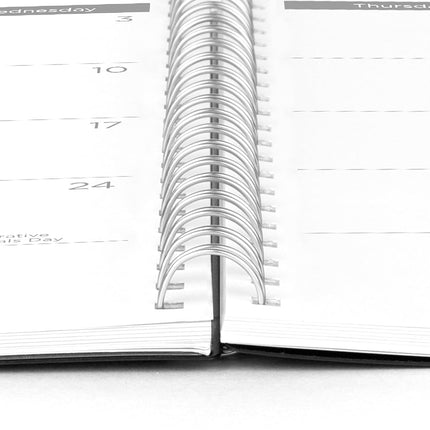 Mead 2026 Planner, Weekly & Monthly, 15-Month, 8-1/2" x 11", Large, Basic, Black (CRW6200526)
