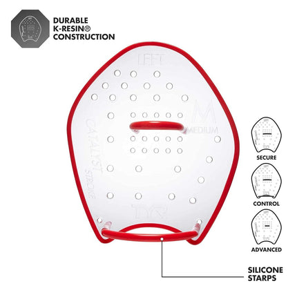 TYR Catalyst Stroke Paddle - (101) Clear - XS