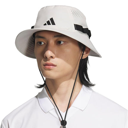 adidas Men's Victory Bucket Hat – Outdoor Sun Boonie for Hiking and Fishing, Wonder Alumina Grey/Black/5, L-XL