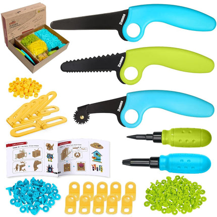 ZLemma Cardboard Construction Kit - 401 PCS Kids B