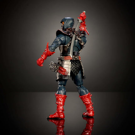 Masters of the Universe Masterverse Ninja Action Figure, 30 Points of Movement, 7" Motu Toy, Deluxe Design, Armor and Weapon Accessories, JBP82