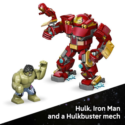 LEGO® ǀ Marvel Epic Battle: Hulkbuster vs.The Hulk 76343 Super Hero Building Toy for Boys and Girls Aged 9+ - Play-and-Display Set with 2 Minifigures and Hulkbuster Armour- Kids’ Birthday Treat Idea