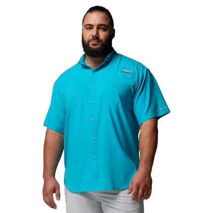 Columbia Men’s PFG Tamiami II Short Sleeve Shirt, Ocean Teal, S