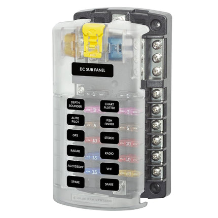Blue Sea - Systems 5026 St Blade Fuse Block With Cover