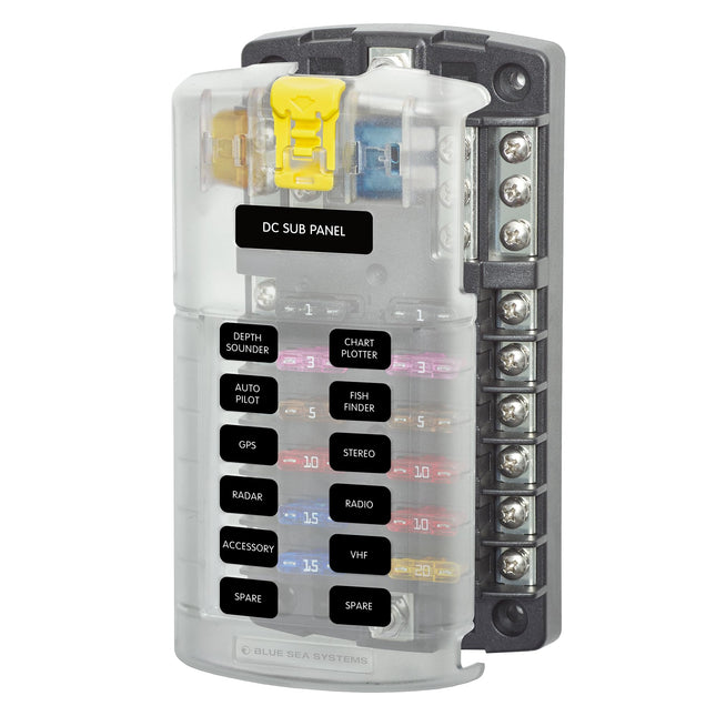 Blue Sea - Systems 5026 St Blade Fuse Block With C