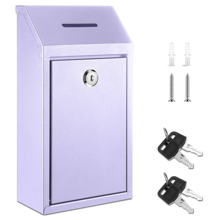 Yaocom Metal Donation Box Collection Box Safe Sugg