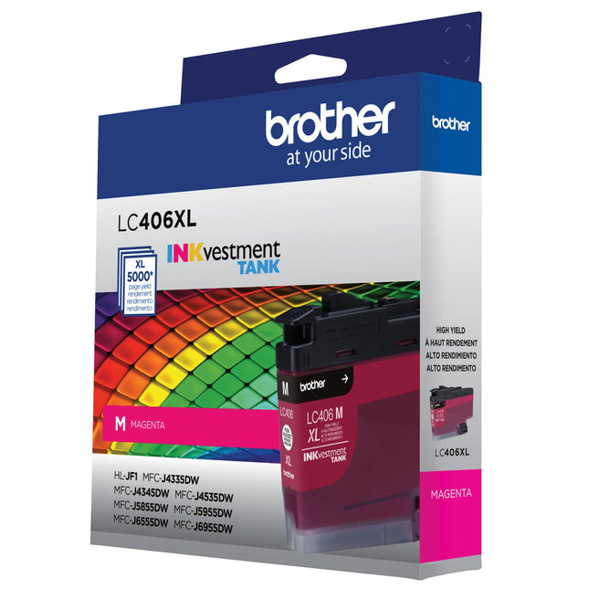Cartucho de tinta magenta de alto rendimiento Brother LC406XLMS