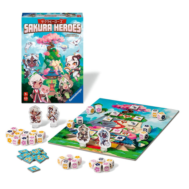 Ravensburger 20957 Sakura Heroes Dice Game with Lots of Action for 2-4 Players from 7 Years