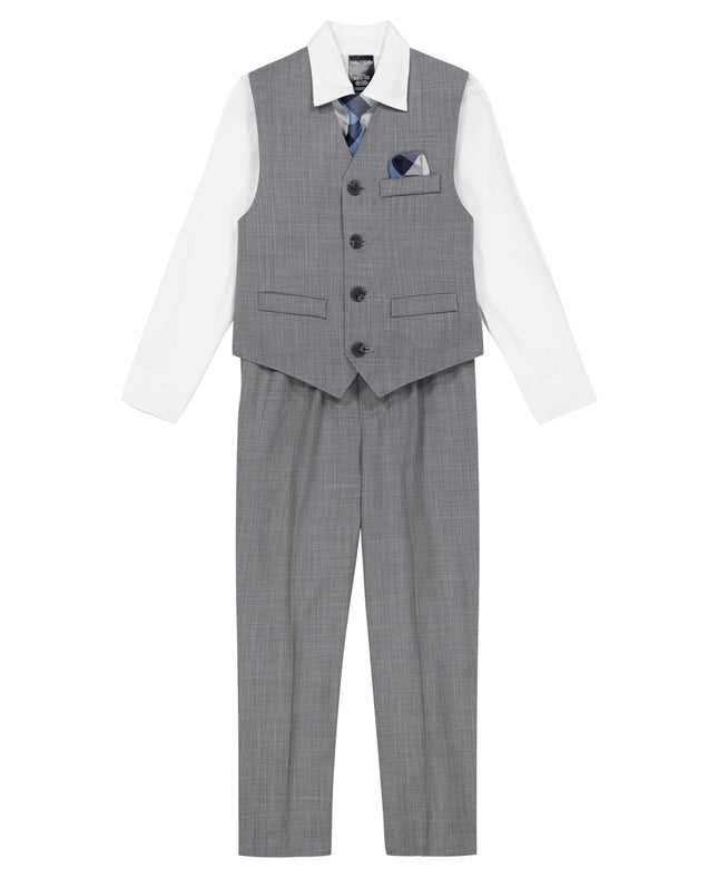 Nautica Boys' 4-Piece Formal Suit Set with Vest, P