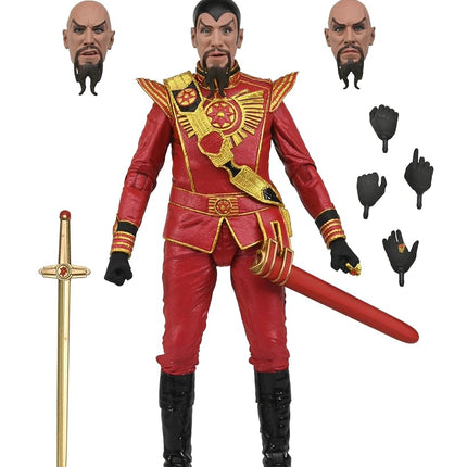 Ultimate Ming (Red Military Outfit) - King Features 7” Action Figure - Flash Gordan 1980 - NECA Collectibles