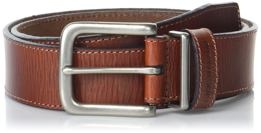 Lucky Brand Men's Stitched Leather Belt | Classic 