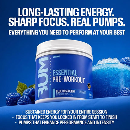 Raw Nutrition CBUM Sour Watermelon Essential Pre Workout Powder 405 g