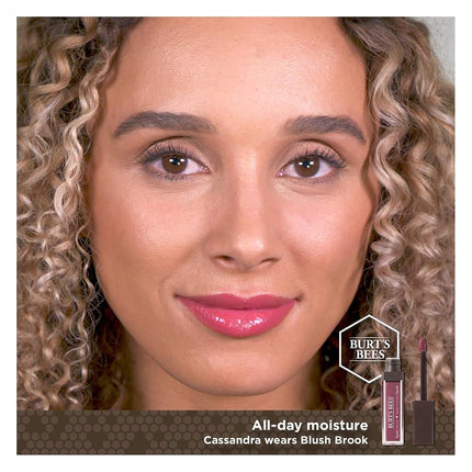 Burt's Bees Moisturising Full Coverage Liquid Lipstick, 5.95 g, Blush Brook