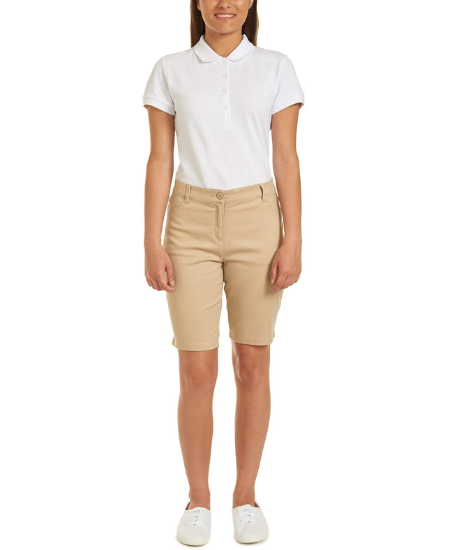 Nautica Junior's Uniform Stretch Bermuda Short, Khaki, 11