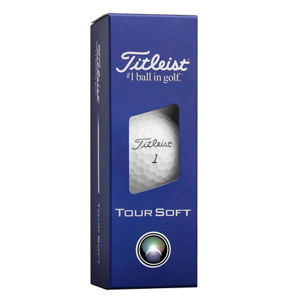 Titleist Tour Soft Golf Ball, Pack of 12, White, Numbers 1-4