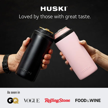 Huski Big Can Cooler | NEW | Premium 440ml & 500ml Beer & Energy Drink Cooler with Detachable 3-in-1 Opener | Triple Insulated | Keeps Cans up to 10x Colder | Doubles as a Tumbler (Brushed Stainless)
