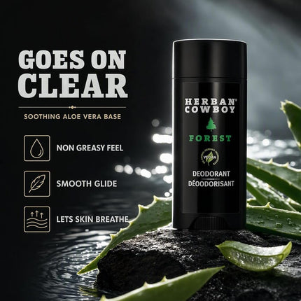 Pack of 2 x Herban Cowboy Deodorant Forest - 2.8 oz
