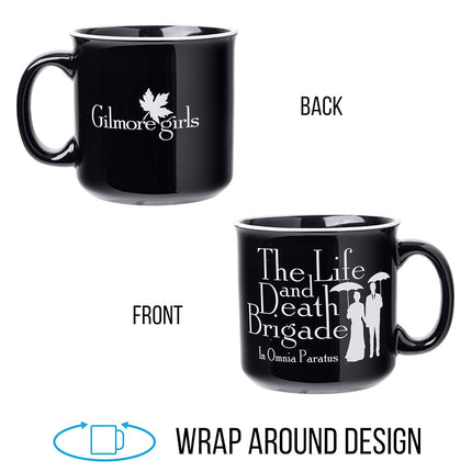 Silver Buffalo Gilmore Girls Life and Death Brigage Alt 20oz. Ceramic Camper Mug