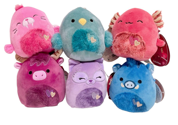 Squishmallows 2024 Valentine C Squad Set of 6 Cow 