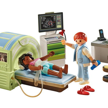 Playmobil 71618 Action Heroes: MRI with patient, realistic examination by the radiologist, made from over 80% recycled and bio-based materials, detailed play sets suitable for children ages 4+
