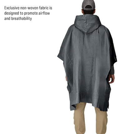 FROGG TOGGS Youth Ultra-Lite2 Waterproof Breathable Rain Suit, Carbon Black, Large
