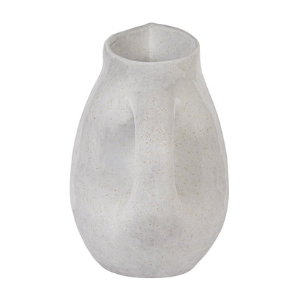 Bloomingville Neutral Reactive Glaze Stoneware Pitcher, 9.5", Bone