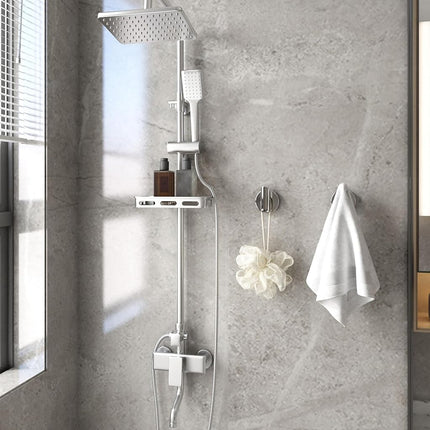 8 Pack Bath Towel Hooks, Wall Mount Towel Holder Chrome Finish Towel Rack, Heavy Duty Robe Coat Loofah Hooks for Shower, Kitchen,Hotel, Pool Tile, Brick Modern Style Decor Wall Hooks