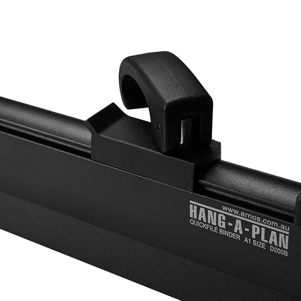 Arnos Hang-A-Plan Quickfile Plan Binder Clamp, A1 Size, Black