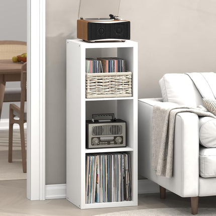 Furinno CUBICLE Record Player Stand with Vinyl Sto