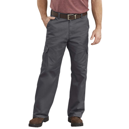 Dickies Men's Loose Fit Cargo Work Pant, Charcoal,