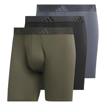 adidas Mens Microfiber Boxer Briefs Underwear Mult