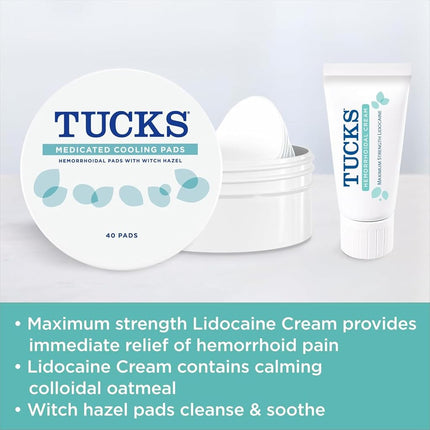 Tucks Blistex Multi-Care Relief Kit - Witch Hazel Pads, Cream & Witch Hazel, 40 Count (Pack of 1)