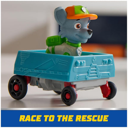 Paw Patrol: Crush N’ Roll Recycling Truck with Rocky Action Figure & Transforming Compacted Trash Vehicle, Kids Toys for Boys & Girls Ages 3 and up