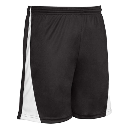 CHAMPRO Sweeper Polyester Soccer Short, Black, Whi