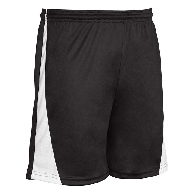 CHAMPRO Sweeper Polyester Soccer Short, Black, Whi